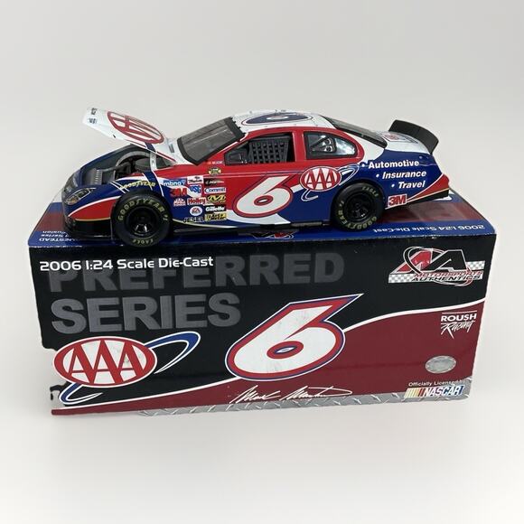 Mark Martin Nascar Diecast 1/24 2006 Preferred Series Ford Fusion AAA Homestead - Picture 1 of 10